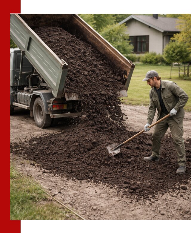 Чернозем для газона с доставкой в Новодвинске быстро и качественно