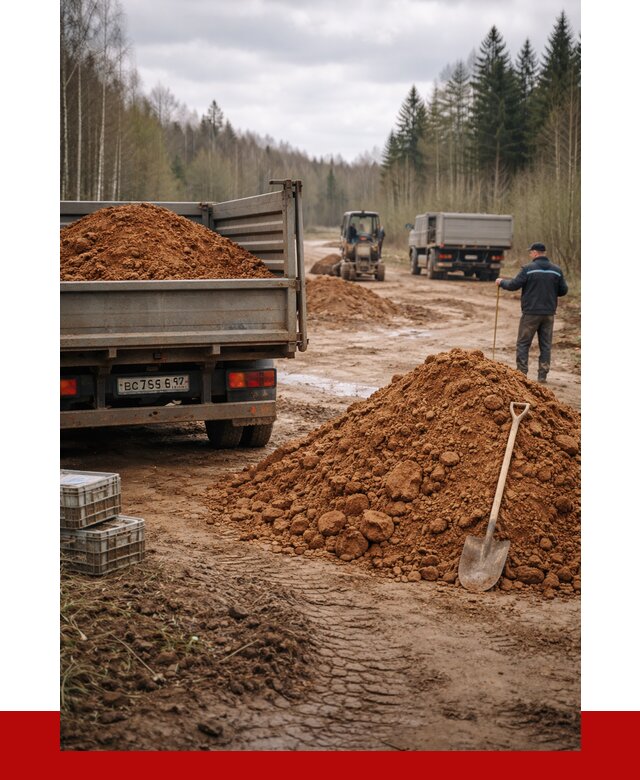 Глина и суглинки в Новодвинске от 4602 р. за куб | ПРОНЕРУДНвд