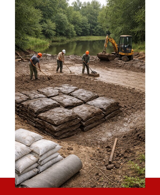 Купить глину для пруда в Новодвинске от 4602 р. с доставкой | ПРОНЕРУДНвд