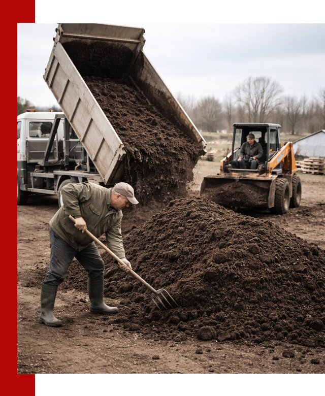 Доставка и продажа перегноя в Новодвинске быстро и дешево