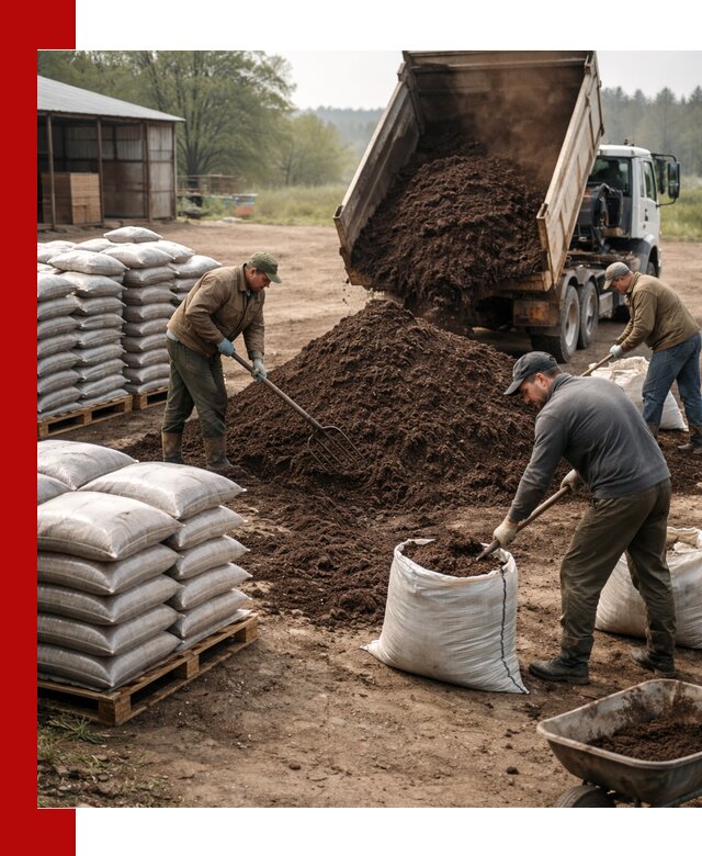 Доставка компоста оптом и в розницу в Новодвинске