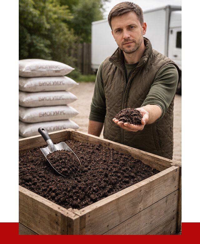 Купить биогумус в Новодвинске с доставкой от 8693 р. за куб | ПРОНЕРУДНвд