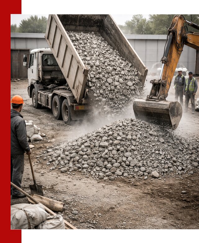 Доставка дробленого бетона в Новодвинске оптом и в розницу
