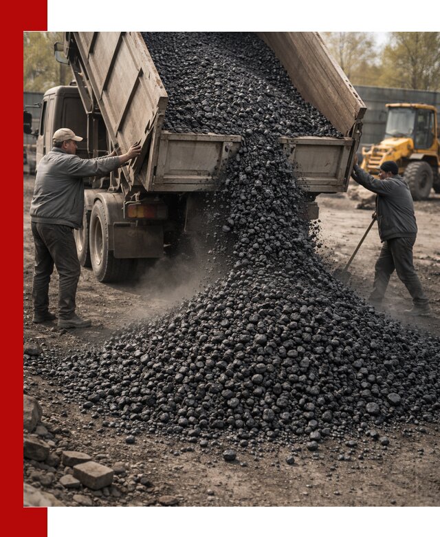 Доставка угля семечка самосвалами в Новодвинске