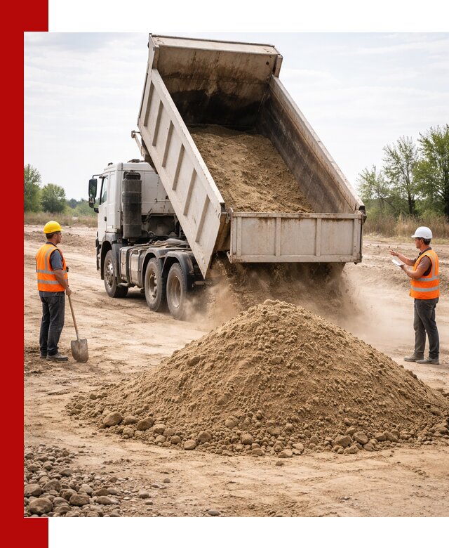 Доставка самосвалом 15 кубов в Новодвинске за город и по городу