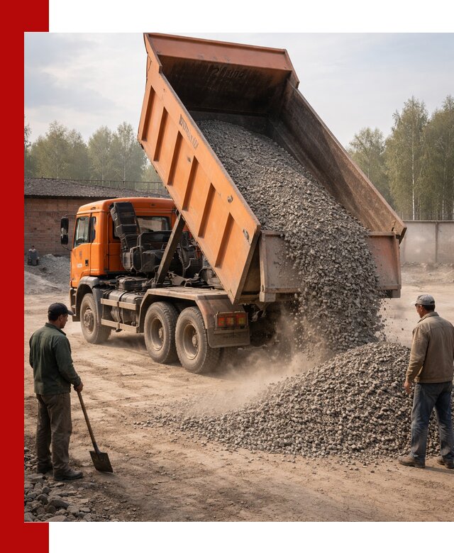 Доставка самосвалом 20 м3 в Новодвинске быстро и надежно