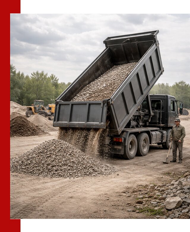 Доставка самосвалом 30 м3 по выгодным ценам в Новодвинске