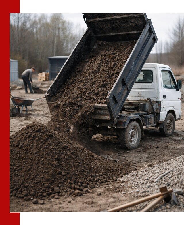 Аренда минисамосвала в Новодвинске для доставки сыпучих материалов