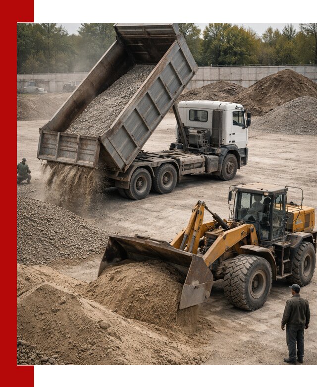 Перевозка сыпучих грузов самосвалами и бортовыми в Новодвинске