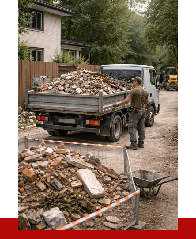 Вывоз строительного мусора с погрузкой в Новодвинске от 7670 р | ПРОНЕРУДНвд