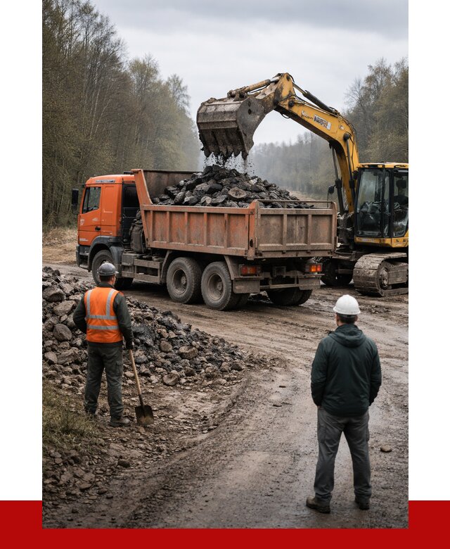 Вывоз асфальта в Новодвинске от 4602 р. самосвалом ПРОНЕРУДНвд