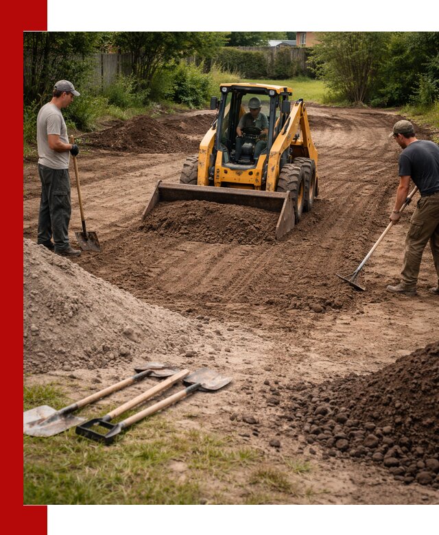 Планировка участка грунтом с вывозом и доставкой в Новодвинске