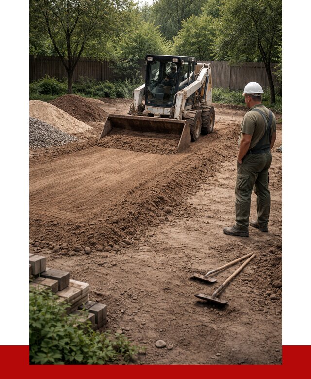 Выравнивание участка под ключ в Новодвинске от 3579 р. | ПРОНЕРУДНвд